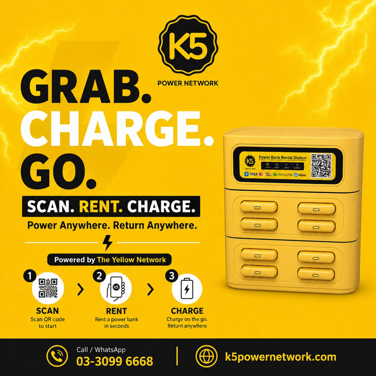 Never run out of battery again — K5 Power Network